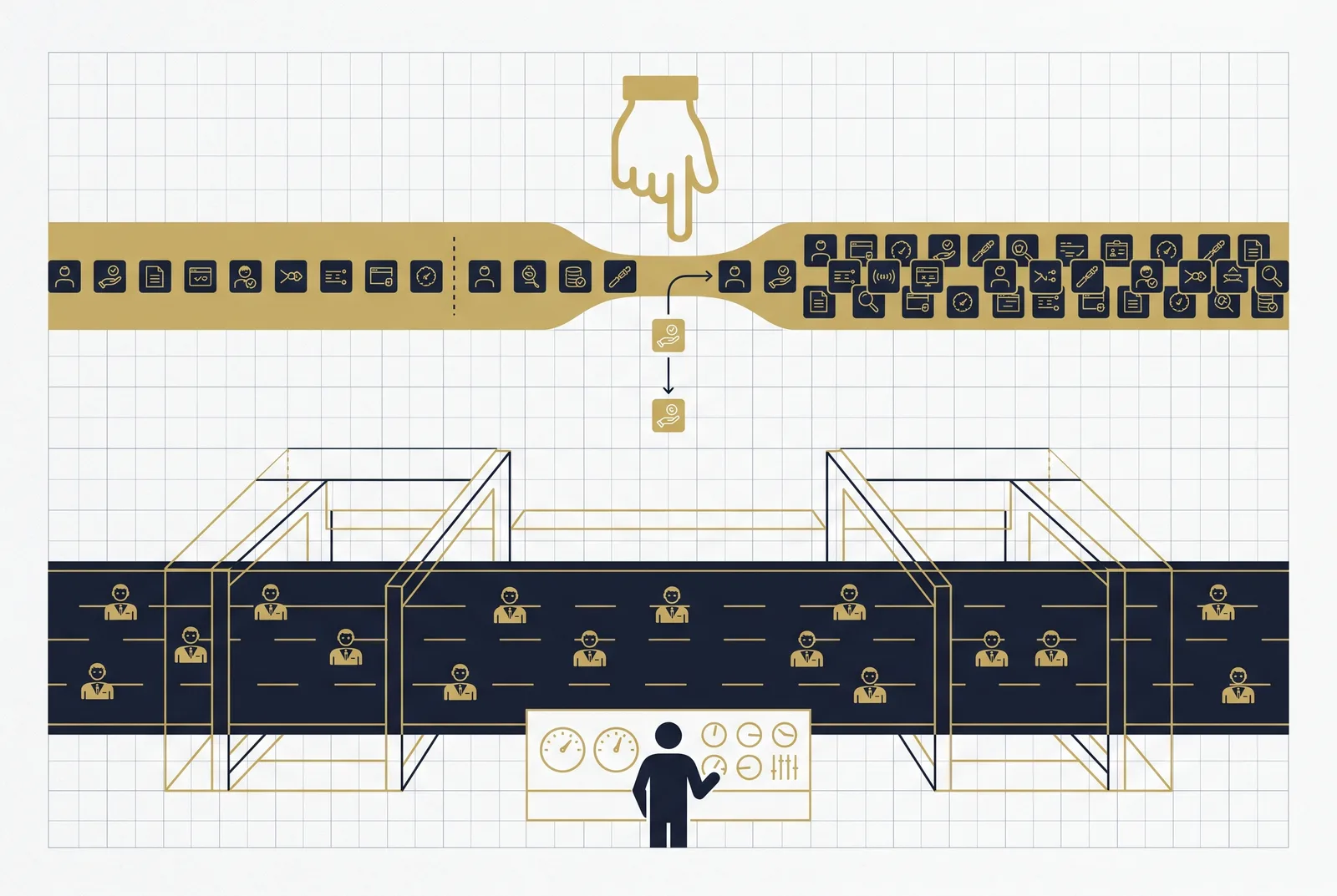 Approving every agent action caps finance AI at human review speed. Governed autonomy moves humans above the system, setting policies that hold only on reconciled numbers.