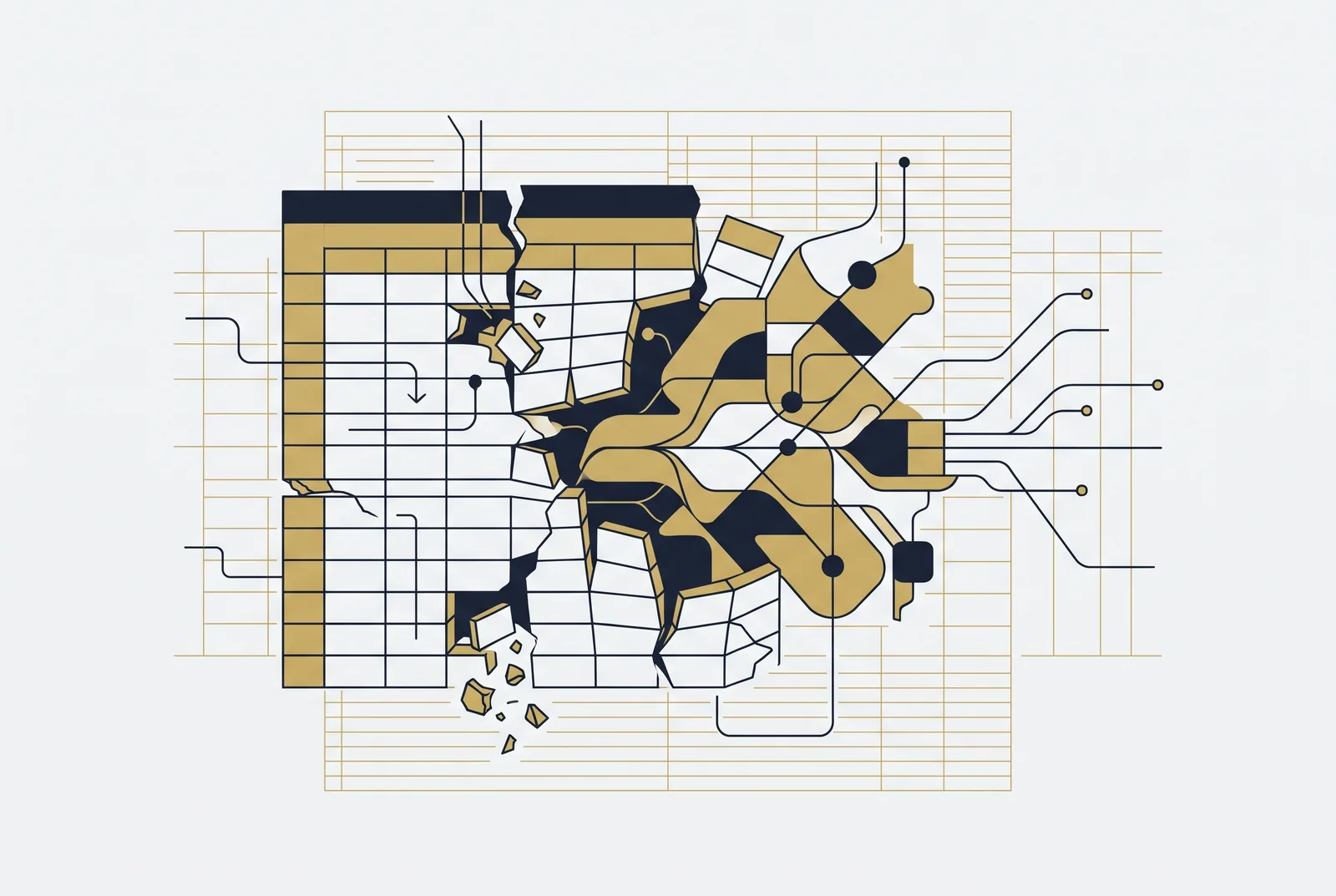 Pointing AI at Excel inherits every silent spreadsheet error. The fix is a reconciled modeling layer the AI queries, not a sheet it edits.